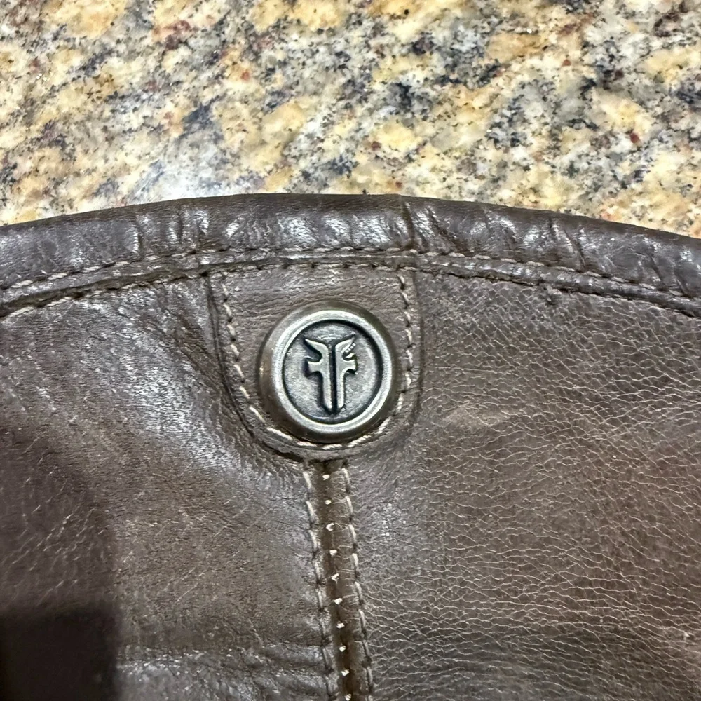 Frye Brown Leather Riding Boots women’s size 9 - Picture 2 of 11